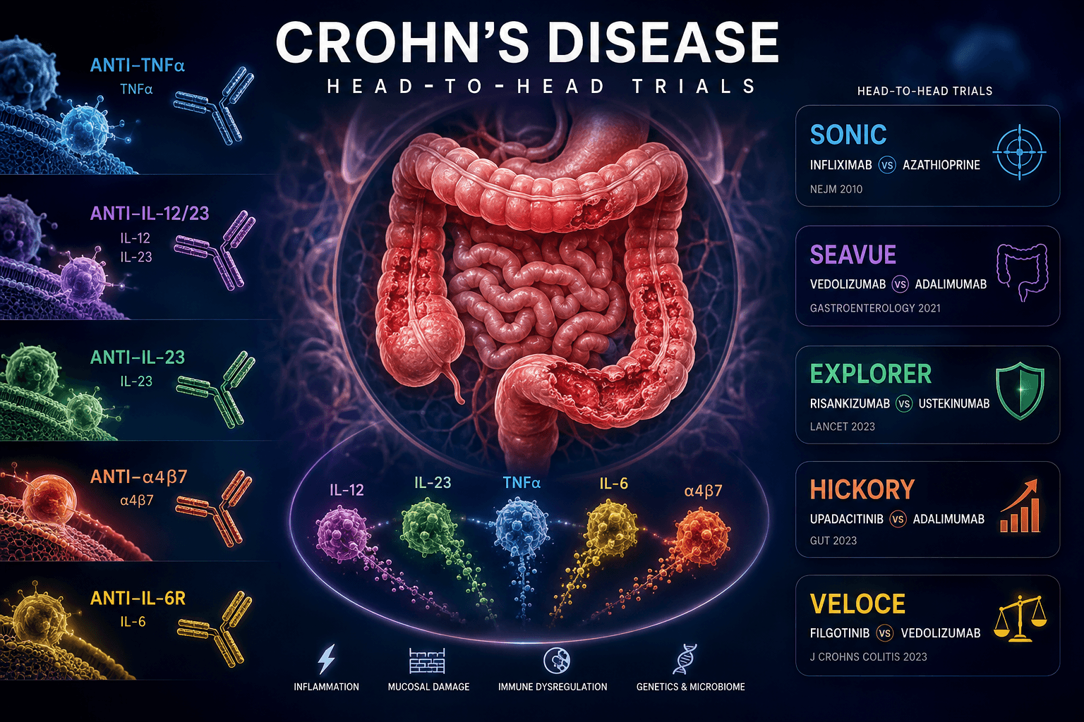 Batendo cabeças na Doença de Crohn